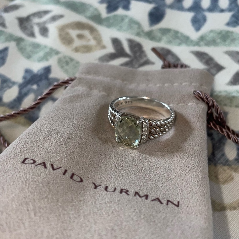 David Yurman Petite Wheaton Prasiolite Ring